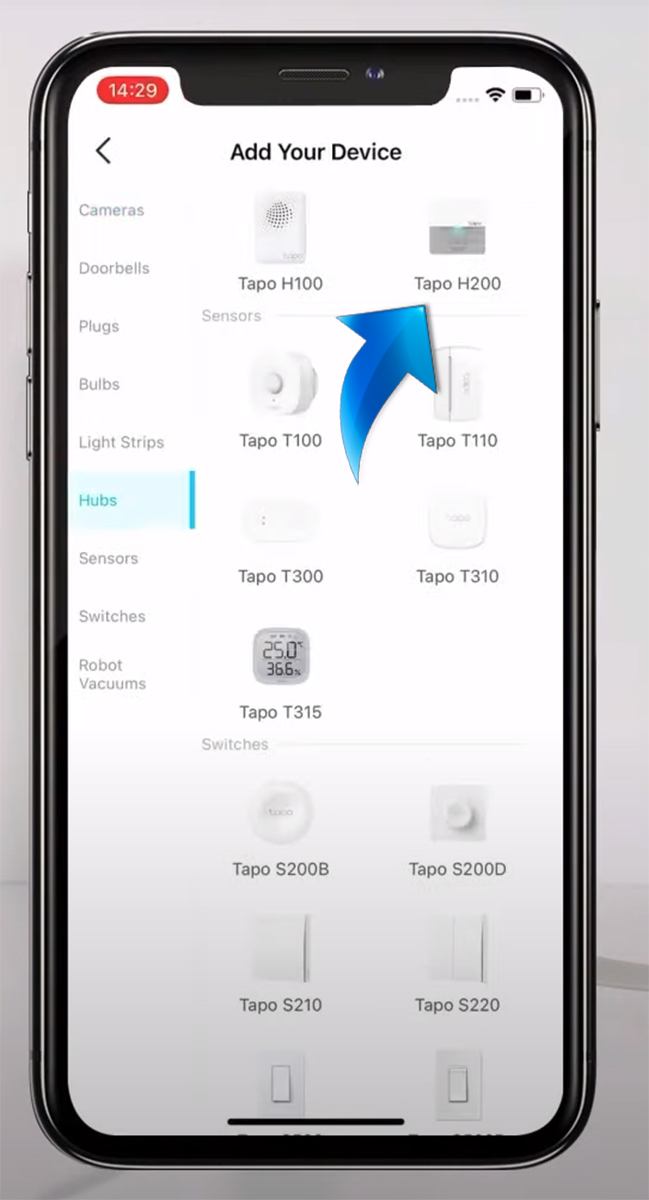tp link tapo h200 op app instellen