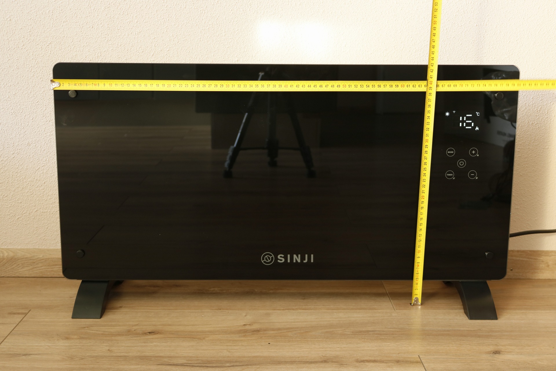 de afmetingen van de kachel