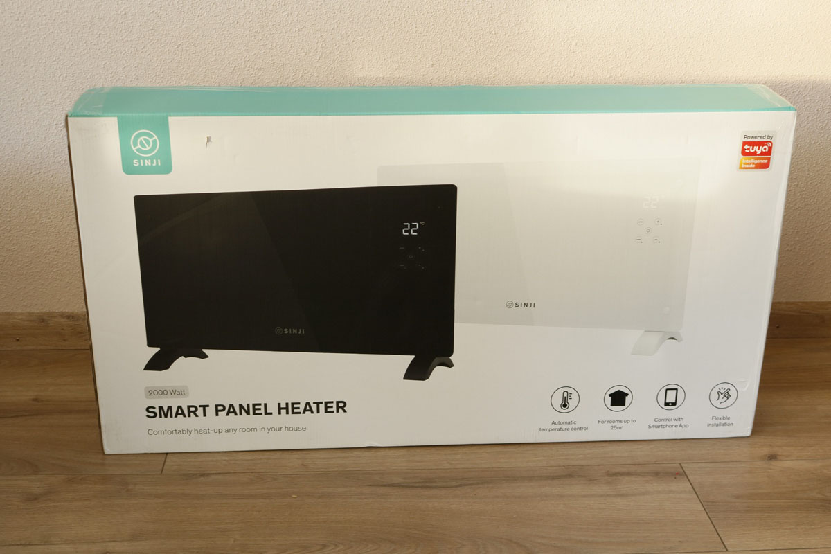 Electrische kachel Action in verpakking