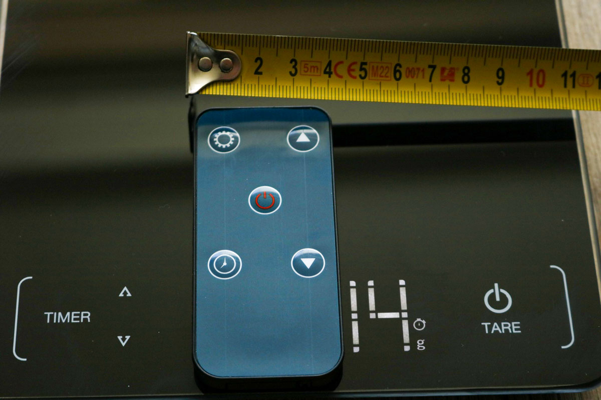 afstandsbediening voor de elektrische action kachel