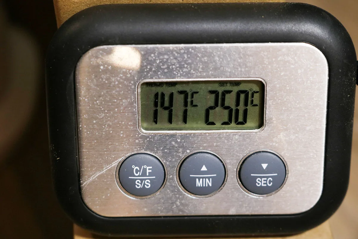 resultaat hitte test kachel