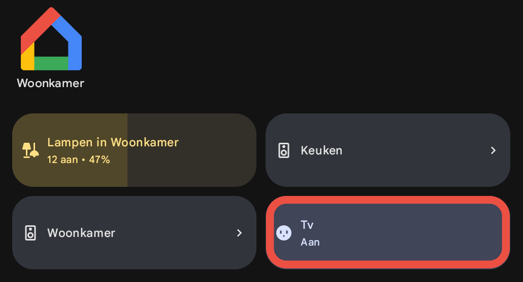 screenshot van google home
