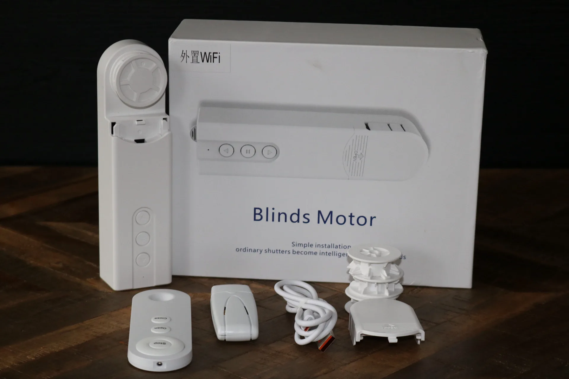 slimme rolgordijnmotor AliExpress uitgepakt