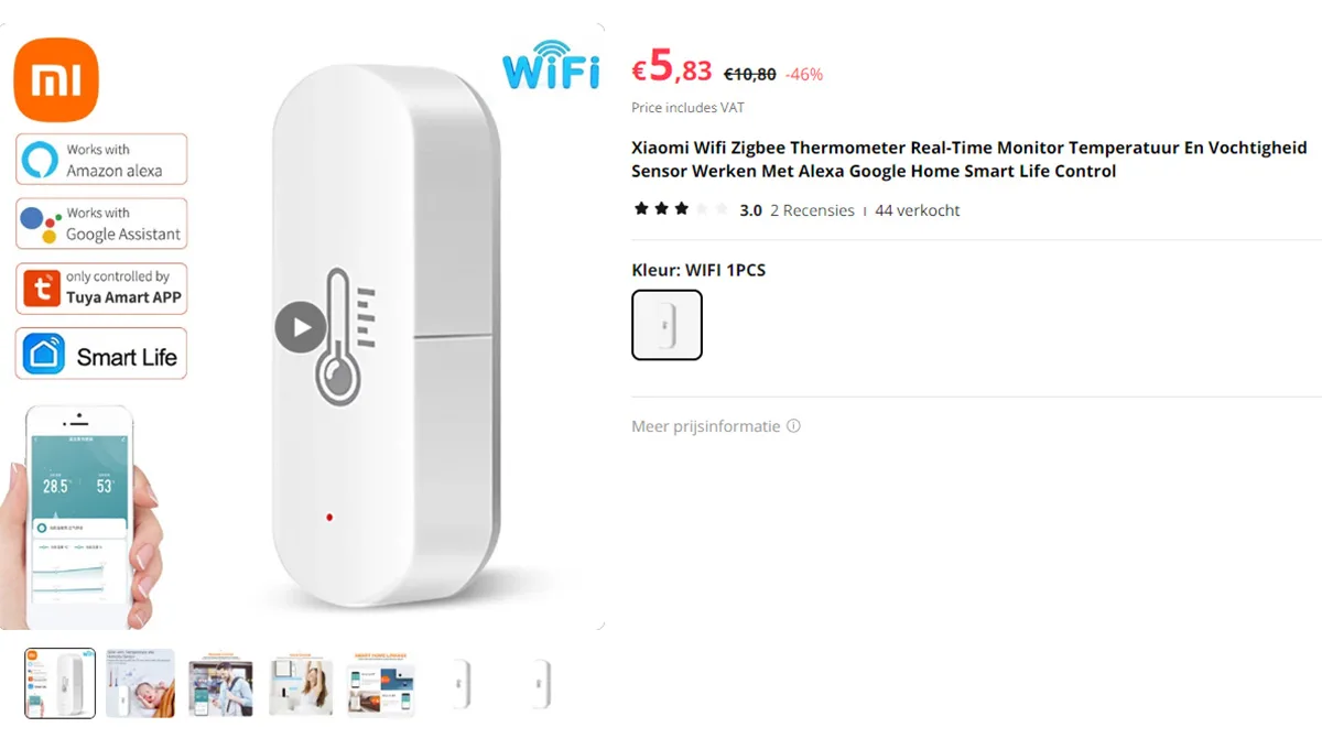 temperatuursensor op aliexpress